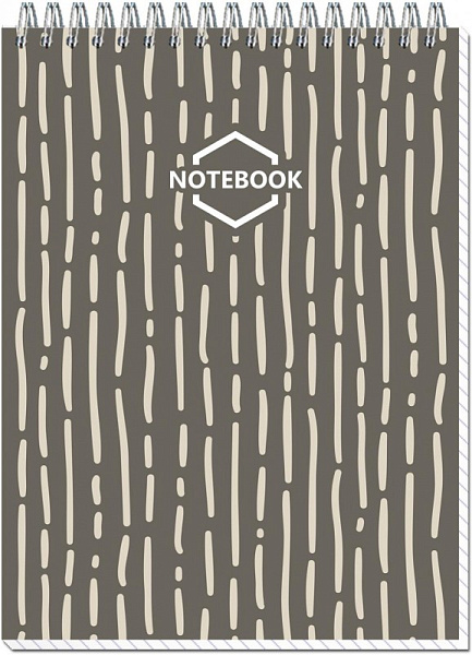 Блокнот А5 60 л. кл. на гребне Стильный офис