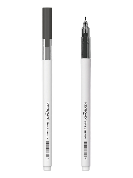Ручка капиллярная KEYROAD Fineliner 0,4мм черная