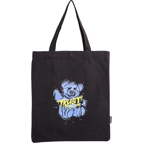 Сумка-шоппер "deVENTE. Trust the Bear" 35х40 см, канвас, 1 отделение на магнитной кнопке, 1 внутренн
