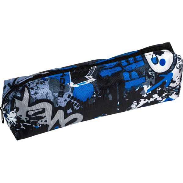 Пенал "Attomex. Drive" 20x7x3,5 см, прямоугольный для 50 пр., на молнии, текстильный с рисунком, ассорти 3 дизайна