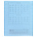 Тетрадь 18 листов в клетку, пластиковая обложка "Голубая" 65г/кв.м