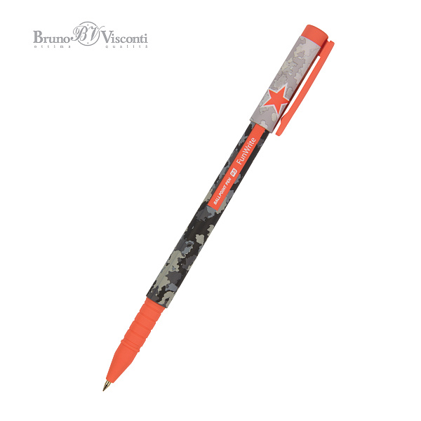 Ручка шариковая 0,5 мм "FunWrite. Military. Airforce" СИНЯЯ