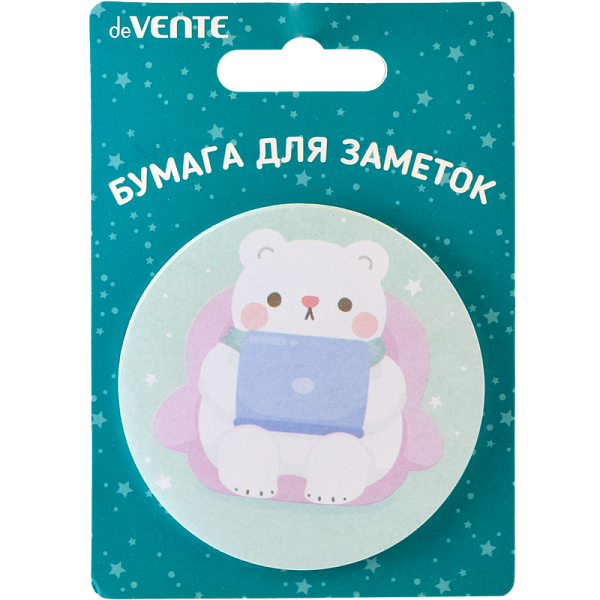 Бумага на л/п D-70 мм 30 л. "deVENTE. Animals work" офсет 80 г/м², печать 4+0, ассорти дизайнов, в картонном блистере и пластиковом пакете с европодвесом