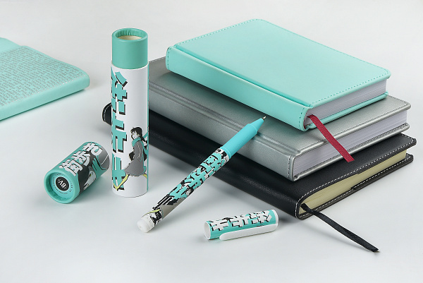 Ручка шариковая 0,7 мм "DreamWrite. Manga Anime. City" в тубусе Синие чернила, 3 вида   