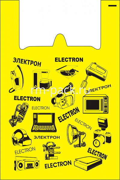 Пакет-майка ПНД 43+17х64 (20 мкм), 40+20х60