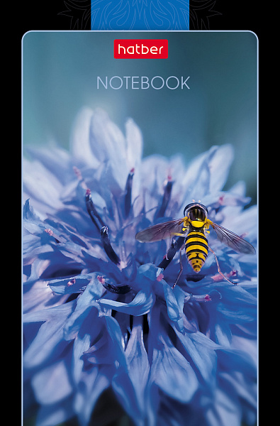 Блокнот 48л А7ф 65х100мм 3-х цв. блок клетка Обл. мел.бумага ламинация на клею серия -Цветочная галактика-