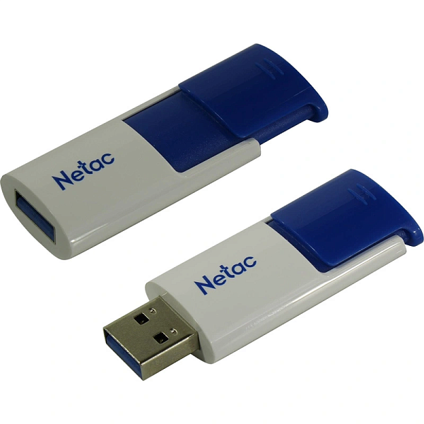 Флеш Диск Netac 64GB U182  USB3.0 синий/белый