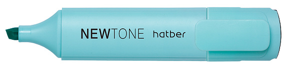 Маркер-текстовыделитель Hatber NEWtone PASTEL клиновидный пишущий узел Бирюзовый 12шт. в картонной Дисплей-витрине