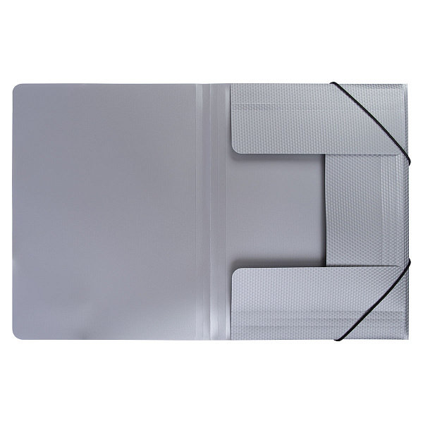 Папка на резинке А4 "Expert Complete" PRISMA 600 мкм 35 мм эффект 3D серебряный EC210400029