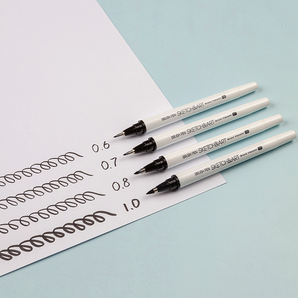 Набор ручек "SKETCH&ART" 4 штуки браш (кисти)