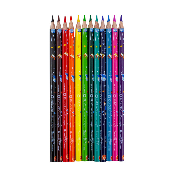 Карандаши 12 цв. "KidsColor", 6 видов