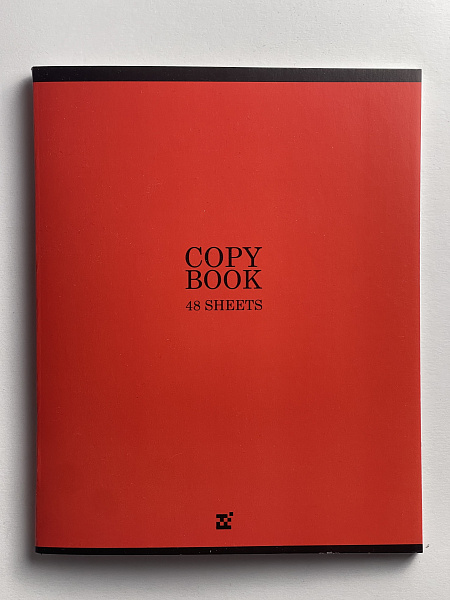 Тетрадь 48 листов, клетка, обложка мелованный картон, блок №2, красная