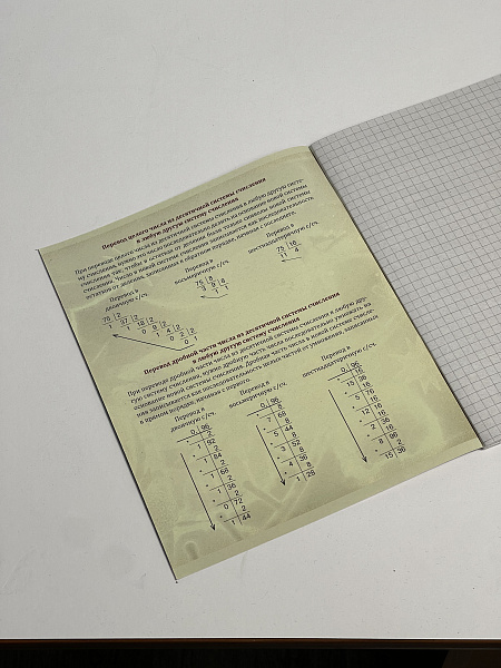 Тетрадь предметная 36 листов "Картинки" Информатика, со справочным материалом, обложка мелованная бумага, блок №2 (серые листы)