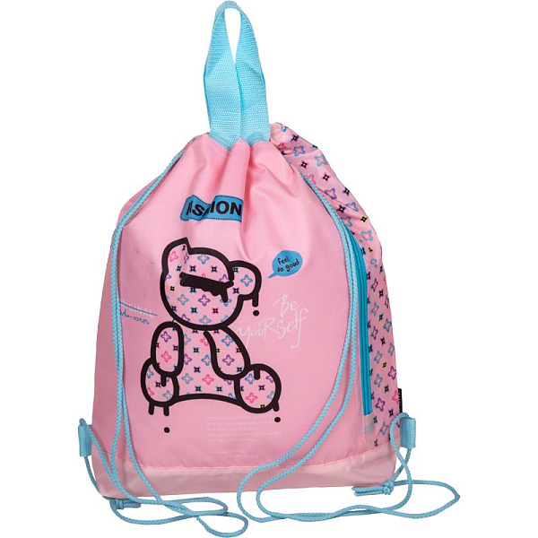 Сумка для сменной обуви и спортивных секций "deVENTE. Fashion Bear" 38x43x9 см, водоотталкивающая тк