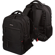 Рюкзак "deVENTE. Business" подростковый 44x31x14 см (19 л) 800 г, текстильный, эргономичная вентилируемая спинка и уплотненные лямки, 2 отделения на молнии, уплотненное отделение для ноутбука до 15 дюймов и книг, 2 передних кармана на молнии, 2 боков