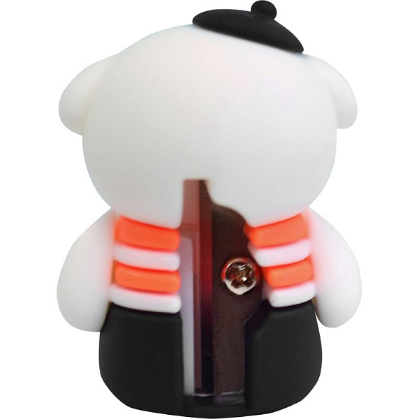 Точилка 1 отв. "deVENTE. Teddy Bear" 28x37x50 мм, 1 отверстие, пластиковая с покрытием Soft 