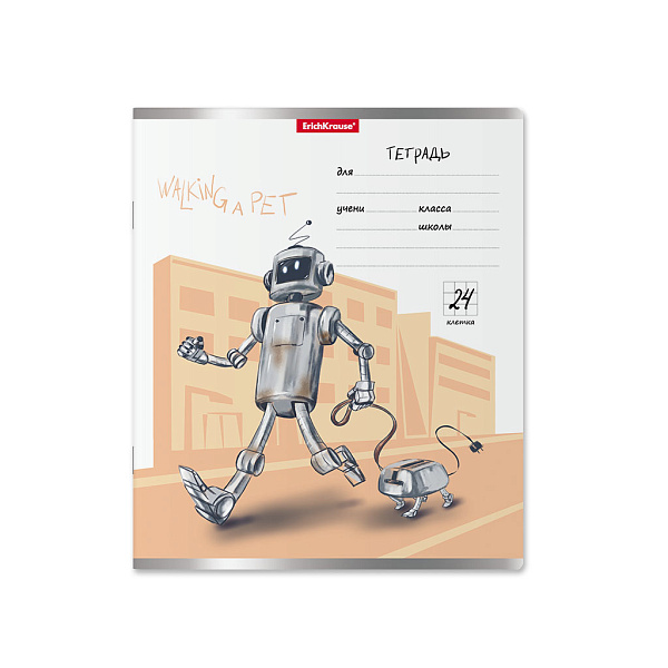 Тетрадь 24 листа в клетку "Robolife" MIX-PACK ErichKrause®