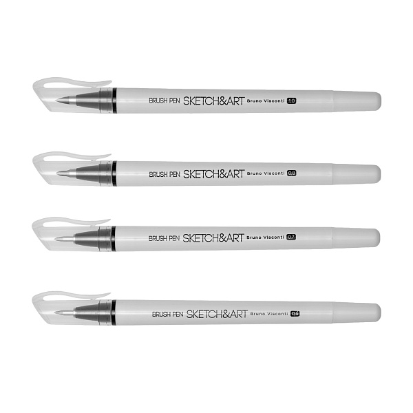 Набор ручек "SKETCH&ART" 4 штуки браш (кисти)