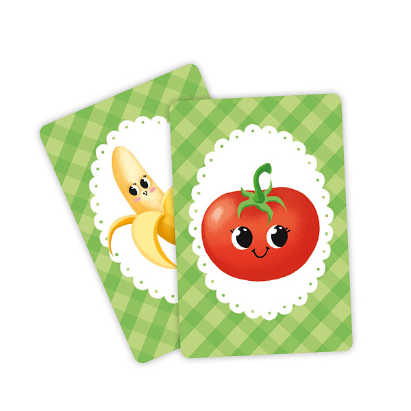 Игра карточная. Мемори для малышей. Фрукты и овощи. 30 карточек. 8х12 см. ГЕОДОМ