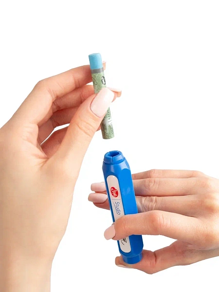 Держатель "Сонет" для мелка пастели, сангины, сепии, регулируемый от 8 до 10 мм, цвет синий