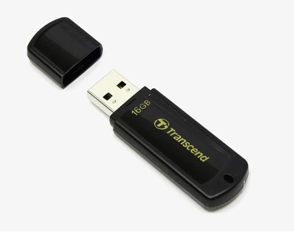 Флеш Диск Transcend 16GB Jetflash 350 TS16GJF350 USB2.0 черный