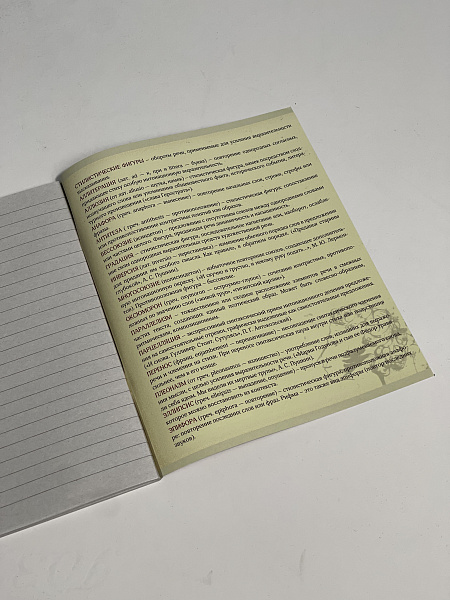 Тетрадь предметная 36 листов "Картинки"  Литература, со справочным материалом, обложка мелованная бумага, блок №2 (серые листы)