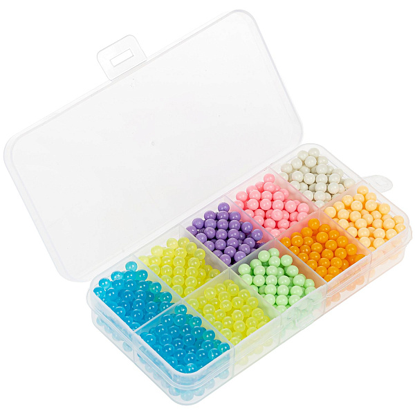 Набор для творчества Bondibon Аквамозаика бусины (6+2 цветов+ неоновые бусины, 1000 шт)