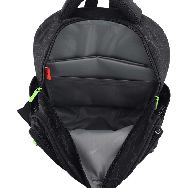 Рюкзак "deVENTE. Grade. T-Rex" школьный жесткий 37x28x16 см (16 л) вес 700 г, плотный износостойкий полиэстер с водоотталкивающей пропиткой, 2 просторных отделения на молнии (одно отделение с разделителями для учебников, другое отделение с органайзер