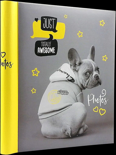 Фотоальбом магнитный на 10 магнитных листов 23х28 см, внутр. спираль "Fluffy pets" Гррр