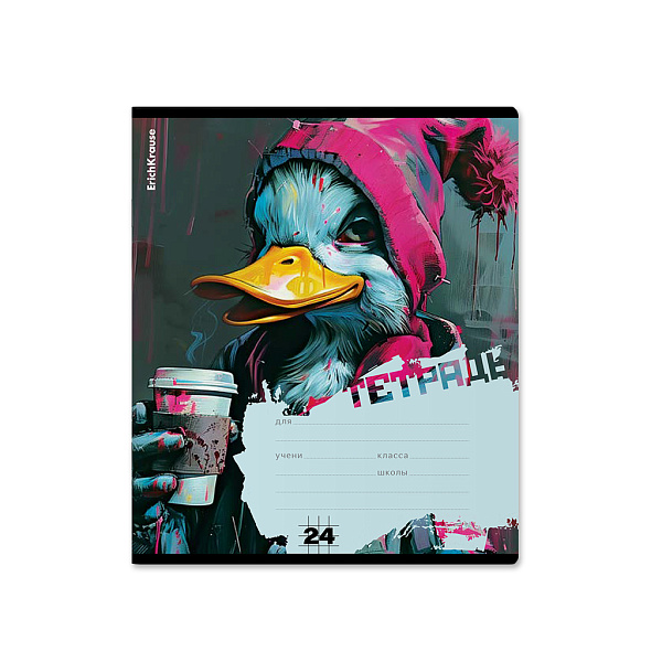 Тетрадь 24 л. кл. "Coffee Mania" ErichKrause  (в плёнке по 10 шт.)_MIX-PACK
