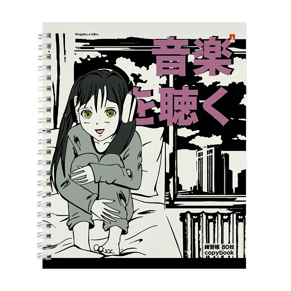 Тетрадь 80 л. кл. на спирали "MANGA ANIME.CITY" 
