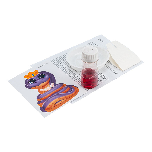 Выращивание кристаллов. Змейки. "Фиолетовая змейка"