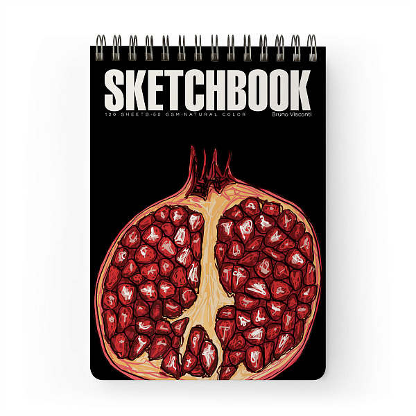 SKETCHBOOK 185х250 мм 120 л. пухлая 60 гр. на гребне (4вида)