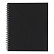 Тетрадь на гребне A5, 96 листов, клетка, Чёрная пластиковая обложка, офсет