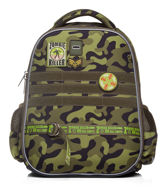 Рюкзак Hatber ERGONOMIC light -Zombi Killer- 38х29х12,5см EVA материал светоотраж. 1 отделение 2 кармана и 1 потайной на спинке