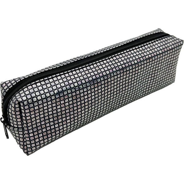 Пенал "Attomex. Glamour" 20x7x3,5 см, прямоугольный для 50 предметов, на молнии, искусственная кожа с рисунком, ассорти 3 дизайна