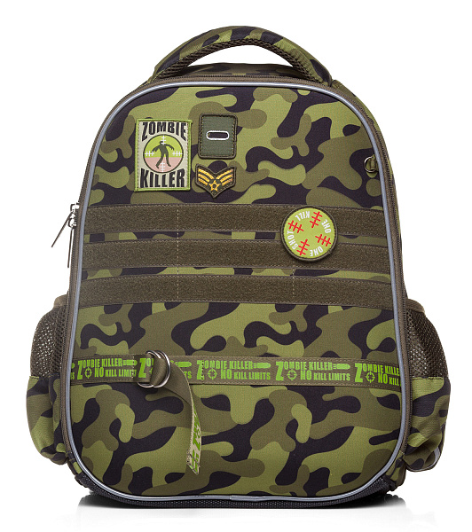 Рюкзак Hatber ERGONOMIC light -Zombi Killer- 38х29х12,5см EVA материал светоотраж. 1 отделение 2 кармана и 1 потайной на спинке