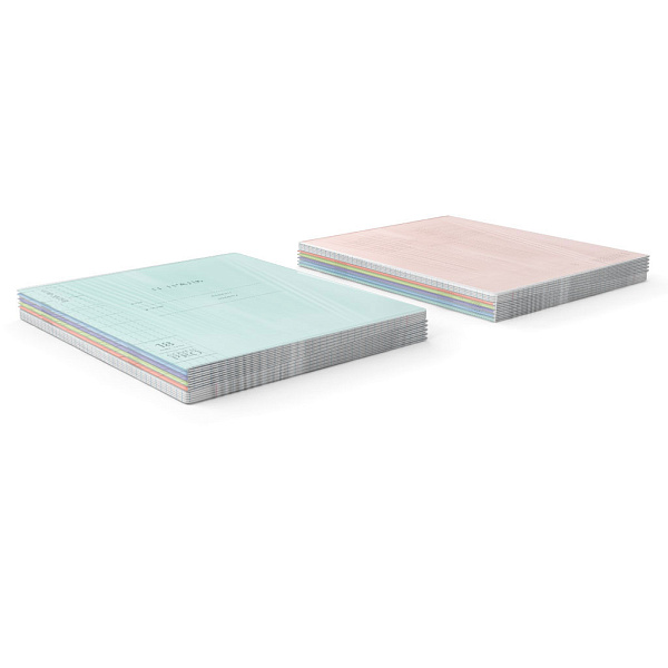 Тетрадь 18 листов в клетку пластиковая обложка ErichKrause Классика CoverPro matt, Pulse, А5+, на скобе MIX-PACK