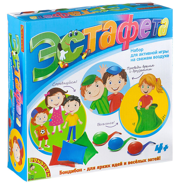 Настольная игра Bondibon ЭСТАФЕТА, ВОХ 23,5х23,5х7 см., арт. Y20187001