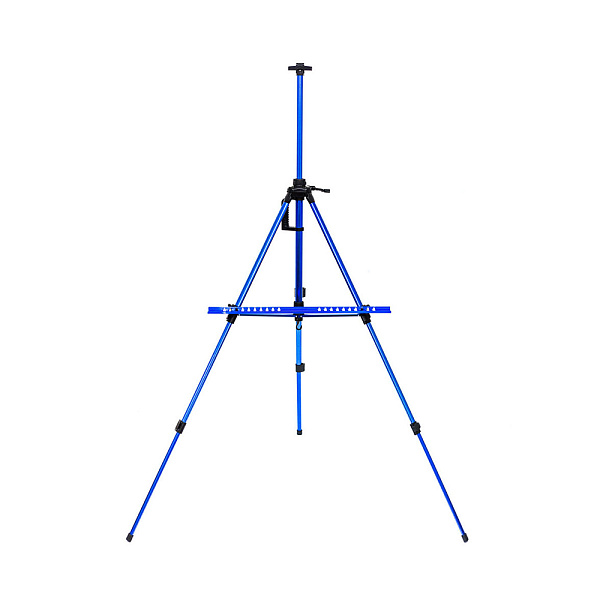 Мольберт напольный тренога 60*14*10 алюмин. Малевичъ, МЛ-03 синий, с чехлом