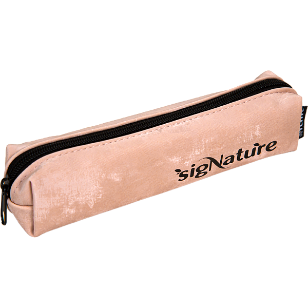 Пенал "deVENTE. sigNATURE" пудровый, 210x40x40 мм прямоугольный, матовая фактурная антивандальная искусственная кожа до -40C, отделение на молнии, прямоугольный для 40 предметов, 