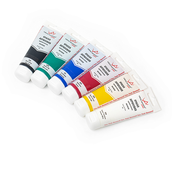 Акрил 6 цв. 75 мл. "VISTA-ARTISTA" Studio набор  матовые