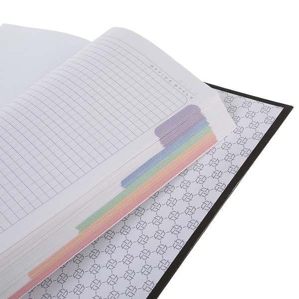 Бизнес-блокнот А5 80 л. кл. тв.переплет "Солнечный котик" 167х216мм 5-цв. блок запечат. форзац глянц. ламин