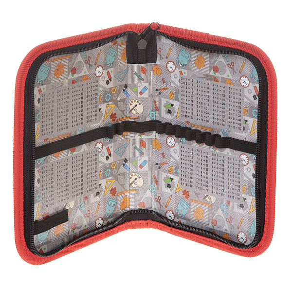 Пенал 1секц. д/мал. 190*130 Hatber "Авторалли" на молнии глянц. ламин. с табл.умножения