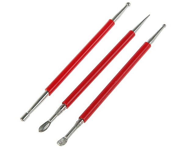 Набор металлических инструментов для моделирования, 3 предмета