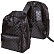 Рюкзак "deVENTE. TOTAL BLACK" подростковый 44x31x20 см (19 л) 650 г, текстильный  жаккардовой клеткой, уплотненная спинка
