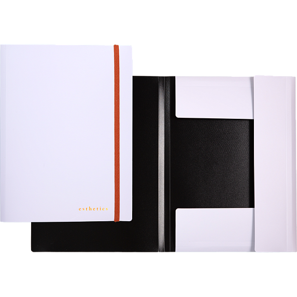 Папка с резинкой "deVENTE. Esthetics" A4 (230х320x20 мм) полипропилен 600 мкм, лавандово-пепельная фактура "soft-touch" широкая вертикальная резинка, 3 клапана, наполнение до 20 мм, индивидуальная упаковка, 