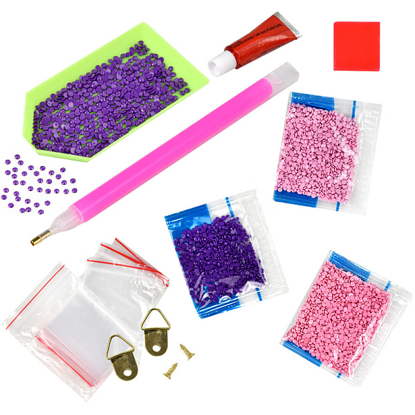 Алмазная мозаика 40*50 см "РОМАНТИКА ВЕНЕЦИИ" (24 цветов страз, холст на подрамнике с напечатенной картиной, покрытый клеевым слоем и защитной пленкой, пак