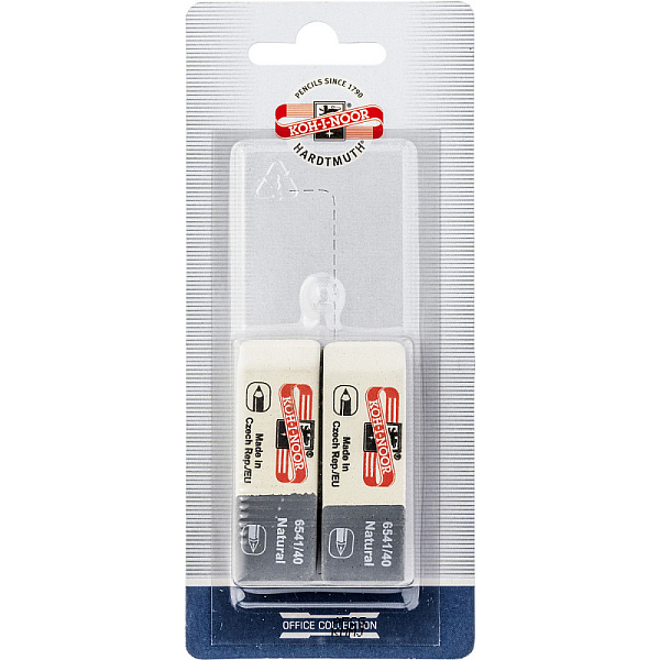 Ластик 60*18 мм "Sanpearl" комбин.бело-серый 2шт. в/бл.