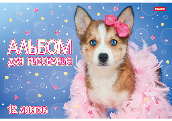 Альбом д/рис. 12 л. "Любимые хвостики"